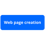 Web page creation - bouton bleu